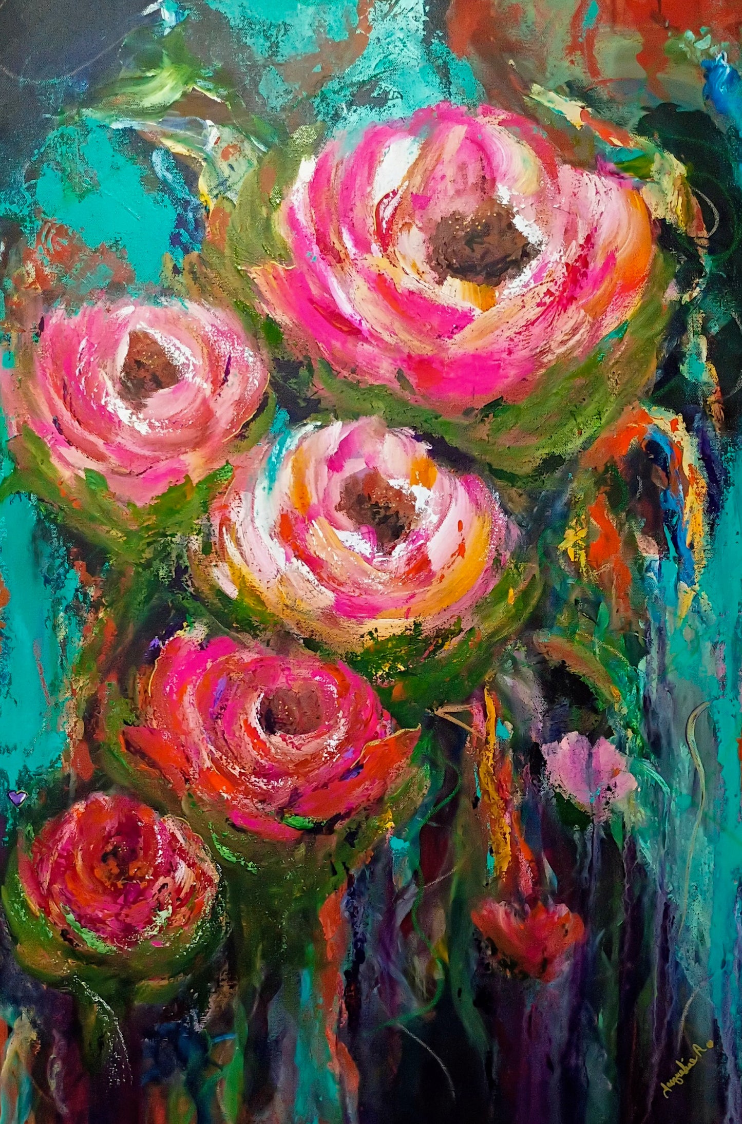 In Between Seasons - Original Mixed Media Painting