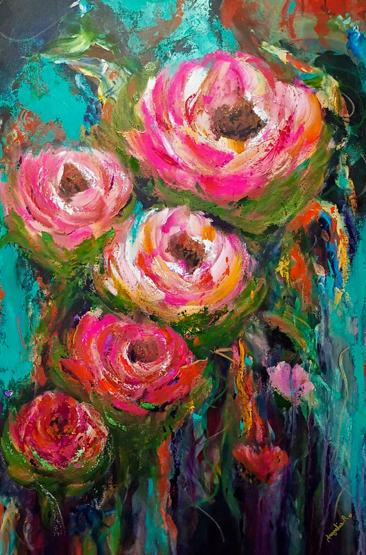 In Between Seasons - Original Mixed Media Painting