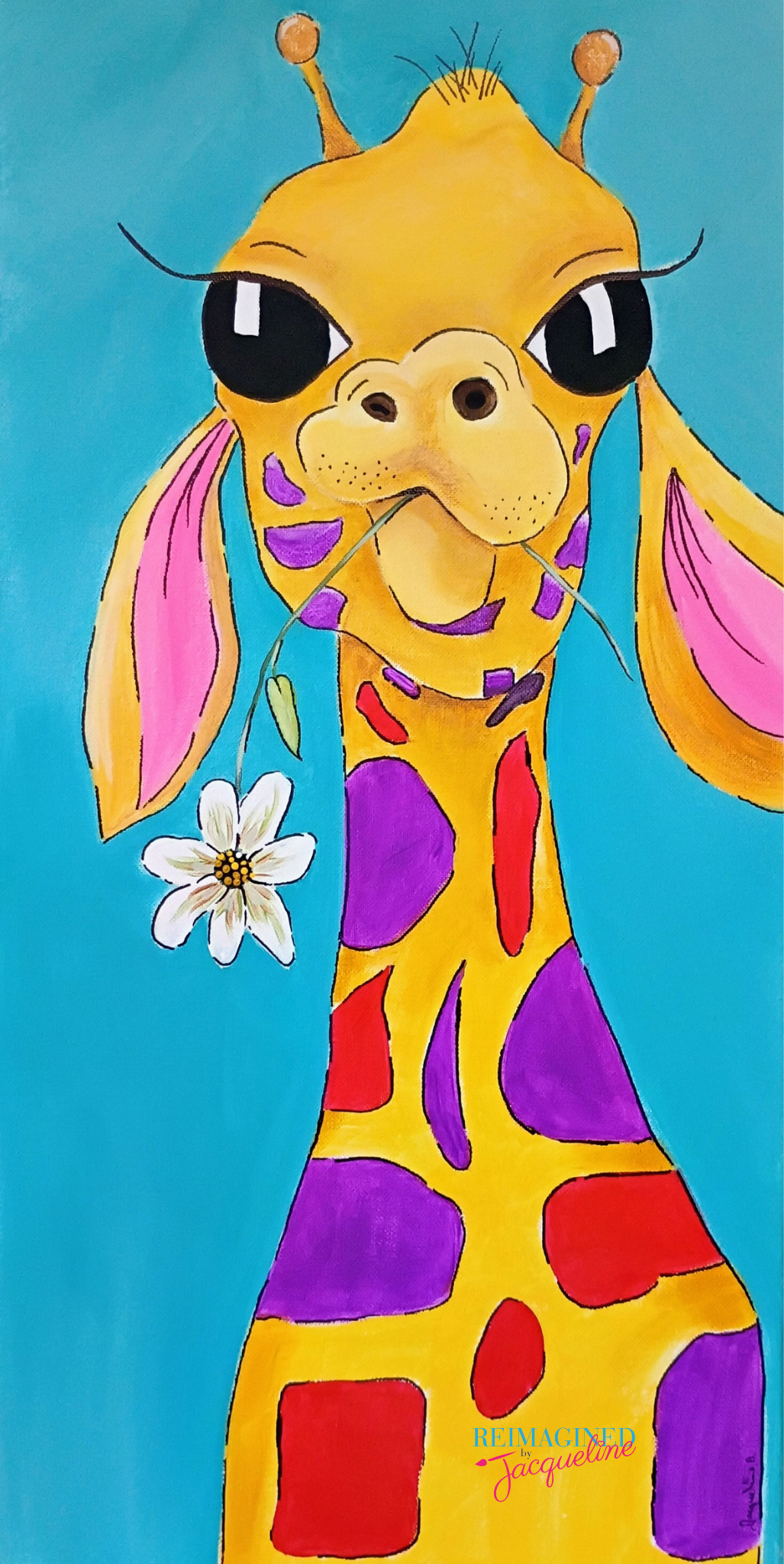 Jolly Giraffe - Licensed Painting
